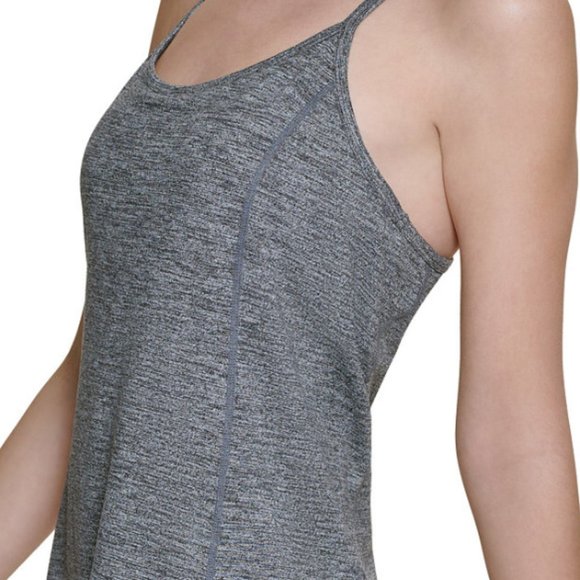 Calvin Klein Performance Womens Racerback Built-in Bra Workout Mini Tank Dress - Picture 6 of 11